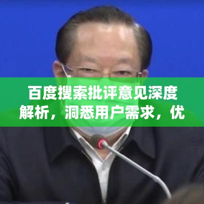 百度搜索批評(píng)意見深度解析，洞悉用戶需求，優(yōu)化搜索體驗(yàn)
