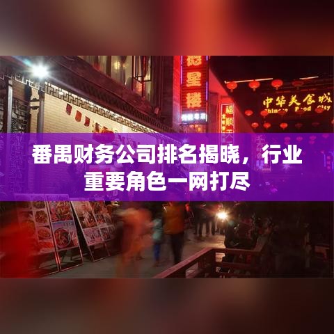 番禺財(cái)務(wù)公司排名揭曉，行業(yè)重要角色一網(wǎng)打盡