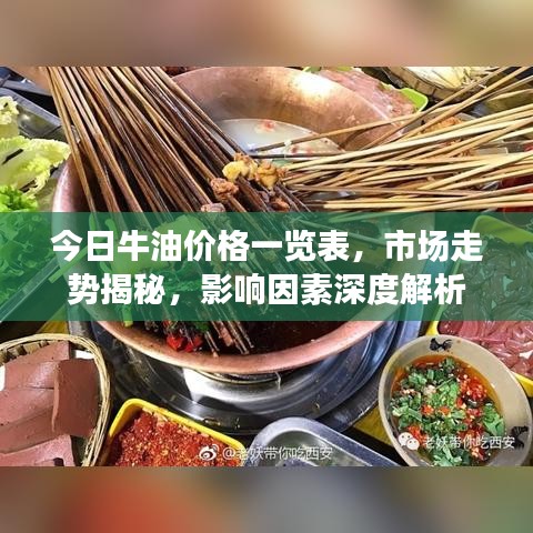 今日牛油價格一覽表，市場走勢揭秘，影響因素深度解析