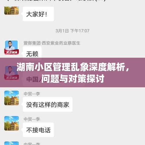 湖南小區(qū)管理亂象深度解析，問題與對策探討