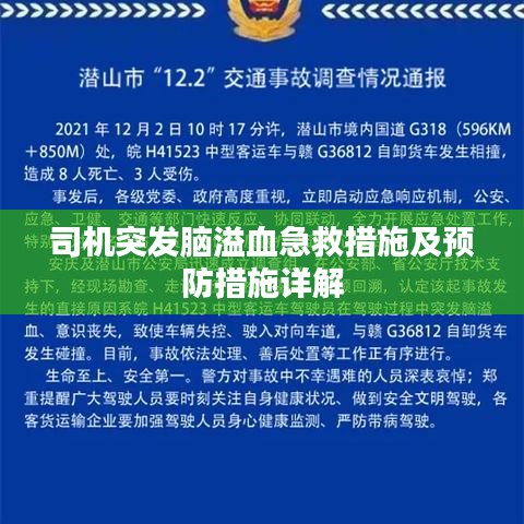 司機(jī)突發(fā)腦溢血急救措施及預(yù)防措施詳解