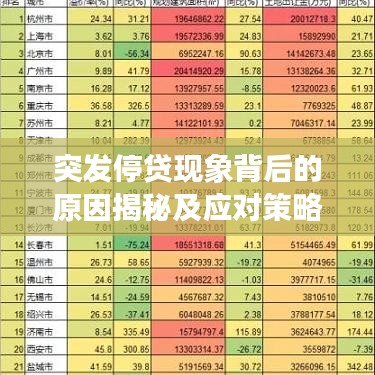 突發(fā)停貸現(xiàn)象背后的原因揭秘及應(yīng)對策略探討